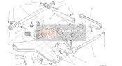 37011941BB, Rear Swinging Arm, Ducati, 1