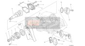 14815501A, Arbre Distribution Culasse Vertical, Ducati, 0