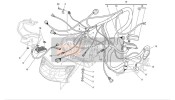 Scheinwerfer und elektrischer Verdrahtung