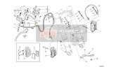 61841121A, Hose, Front Brake CYLINDER-CALIPER, Ducati, 0