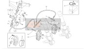 61840751A, Hose, Voor Rem CALIPER-CALIPER, Ducati, 1