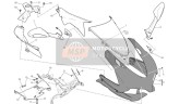 48120742AW, Complete Headlight Fairing White, Ducati, 0