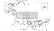 80011233A, Hor.Cyl.Water Manifold 999/03, Ducati, 0