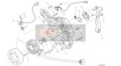 24221412GY, Complete Generator Cover, Ducati, 0