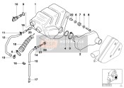Intake muffler, mounting parts