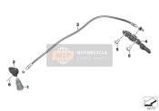 51258558615, Bowden Cable For Bench Seat Lock, BMW, 0