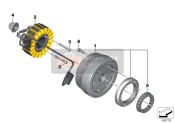 Frizione unidirezionale del motorino di avviamento alternatore