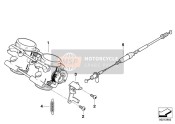 13547702371, Bracket For Accelerator Bowden Cable, BMW, 1