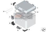Pièces individuelles pour coffre supérieur en aluminium