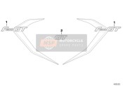 51148557404, Decor Fairing Side Panel, Front Right, BMW, 0