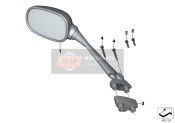 51168535222, Mirror Adapter, Right, BMW, 0