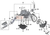 Oil pump with filter screen and drive