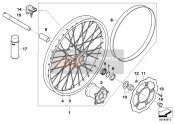 SPOKED WHEEL, FRONT
