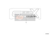 51147696925, Model Lettering "G650XCOUNTRY", BMW, 0