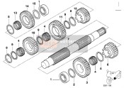 6 Gang Getriebe-Abtriebswelle