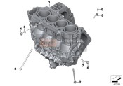 11117694595, Engine Block W.Out Crankshaft Assembly, BMW, 0