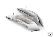 46548563682, Trim Cover For Case Lid, Right, BMW, 0
