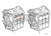 11001461058, Engine Block With Piston, BMW, 0
