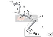 23417670378, FOOT-OPERATED Shift Lever, BMW, 0