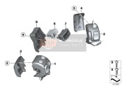 61317702067, Lower Section Of Switch Housing, Left, BMW, 0