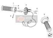 61317708236, Right Grooved Handle, BMW, 1