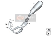Exhaust system, chrome-plated