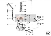 Carbur.-piston/vis regl./touche de peint