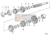 23121338795, Grooved Ball Bearing, BMW, 2