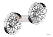 36311451322, Spoke Wheel With Drum Brake Rear, BMW, 0
