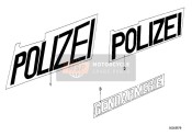 Plaklabel, Politie - Stevige Etiket, Politie