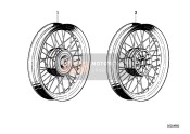36311239035, Spoke Wheel With Drum Brake Rear, BMW, 0