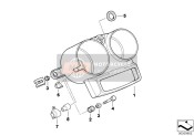 62212306284, Dashboard Support With Hole, BMW, 0