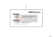 71246780121, Etiquette Hotline Panne/accident, BMW, 0