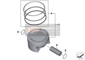 PISTON WITH RINGS AND PIN