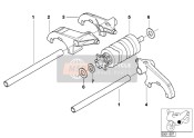 23312330244, Shifting Fork 2ND And 4TH Gear, BMW, 0