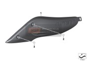 77318562580, Hp Carbon Cover UNFILTERED-AIR Snorkel, BMW, 0