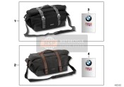 77492451076, Rear Bag Edition Leather, BMW, 1