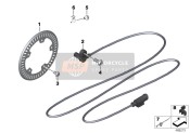33538532372, Soporte Para Cables Bifásicos, BMW, 0