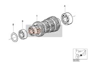23122325521, Clean Bearing Grooved Ball Bearing, BMW, 0