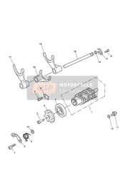 Tambour de sélection de vitesses GT, n° de moteur 340169
