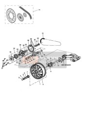 Roue arrière et transmission finale