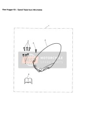 T3331517, Screw, P/hd Tx, Shld, M6 X 16, S, Triumph, 1