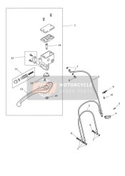 Front brake master cylinder and hoses