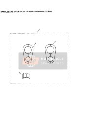 Guía de cable cromado 254mm