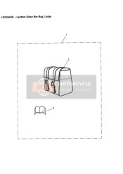 Bolsa de Respaldo de Pasajero de Cuero Grande