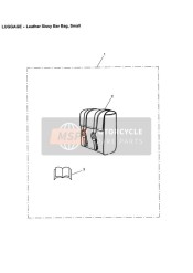 Bolsa de Respaldo de Pasajero de Cuero Pequeña