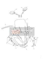 T2300595, Knockback Cover, Mirror, Triumph, 0