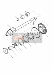 T3800102, Cuscinetto,  Rullino, Triumph, 2