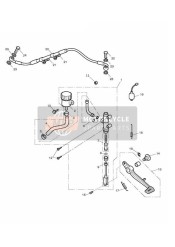 Behälter und Pedal der hinteren Bremspumpe