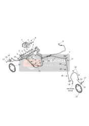 T3700061, Clip, Cable Double, Triumph, 2